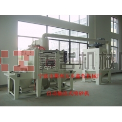 輸送式自動噴砂機|通過式自動噴砂機|瓷磚背景墻噴砂機